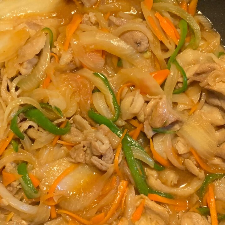 玉ねぎ 人参 ピーマンの焼き肉炒め レシピ 作り方 By ろーるけーき 楽天レシピ 玉ねぎ 人参 ピーマンの焼き肉炒め レシピ 作り方 By ろーるけーき 楽天レシピ